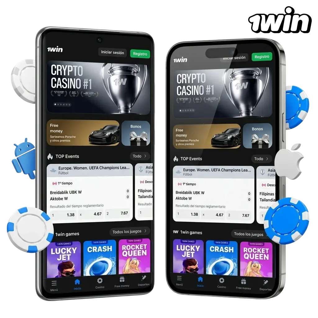 Descargá el APK de 1win para Android e iOS en Argentina