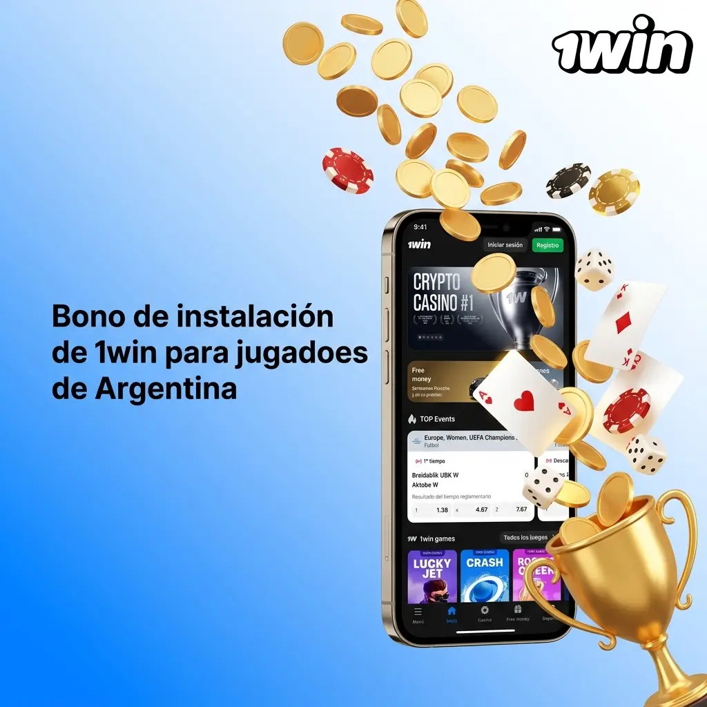 Bono de instalación de 1win para jugadores de Argentina