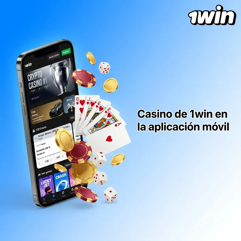 Casino de 1win en la aplicación móvil