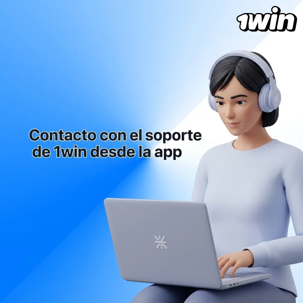 Contacto con el soporte de 1win desde la app