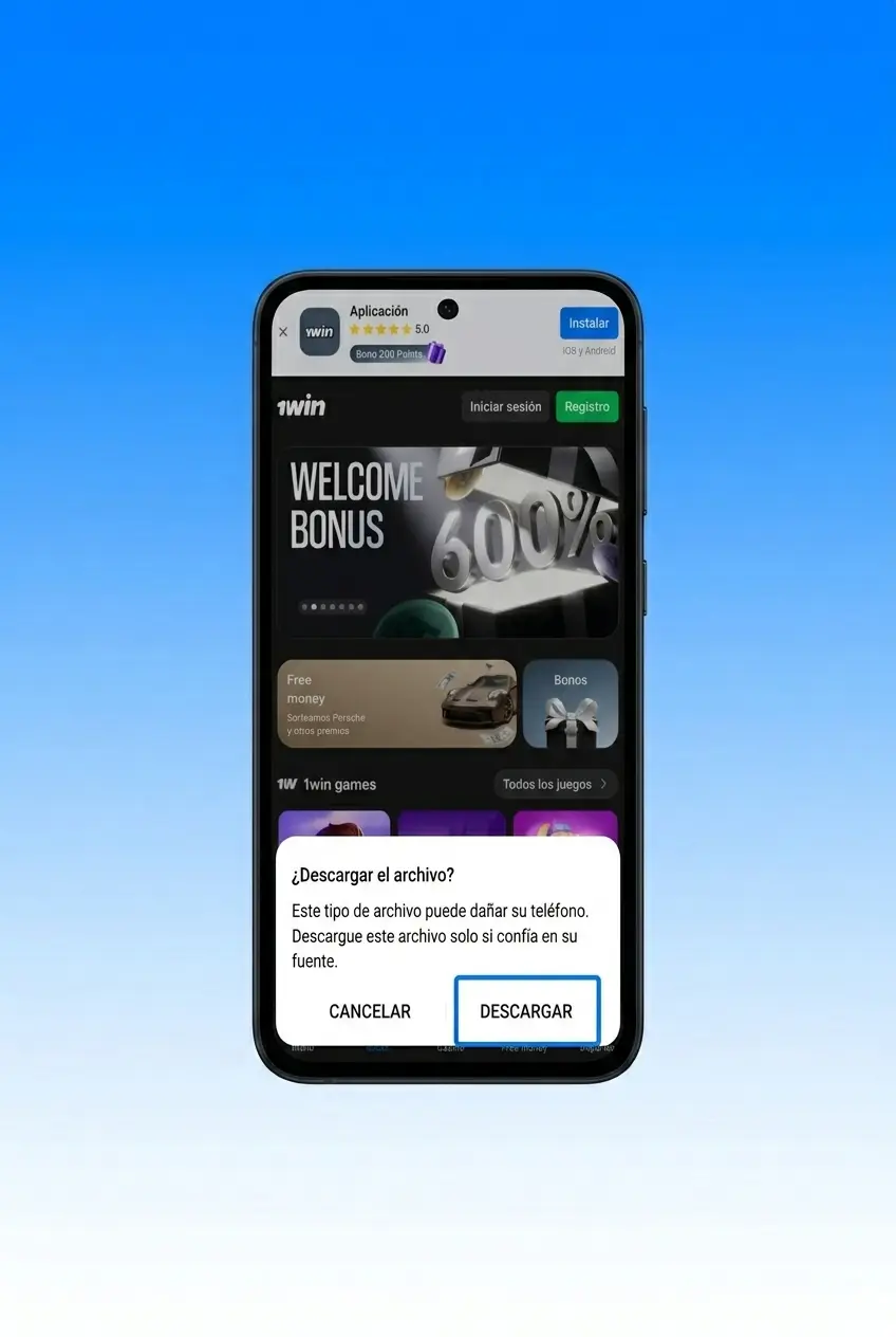 Cómo descargar e instalar el APK de 1win para Android