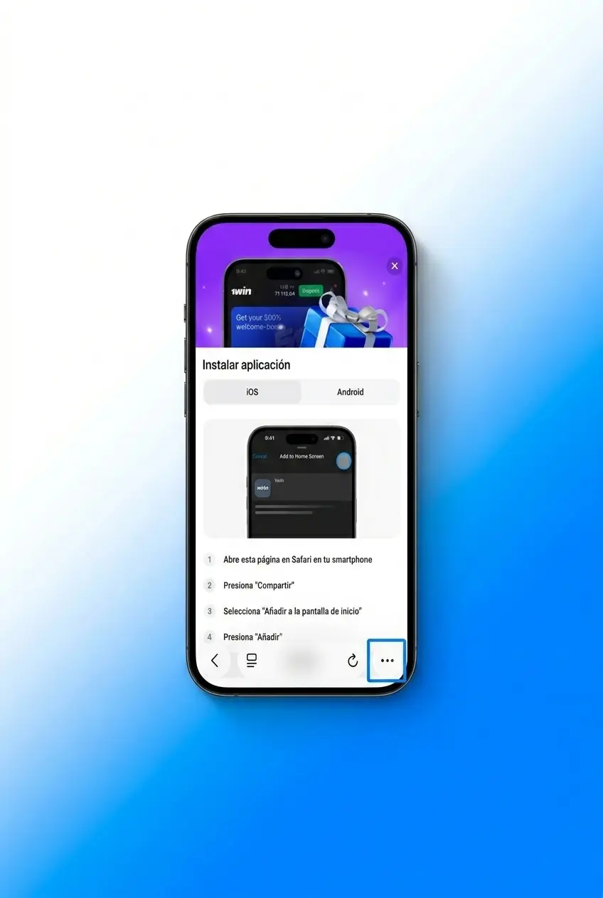 Cómo descargar e instalar la app de 1win para iOS