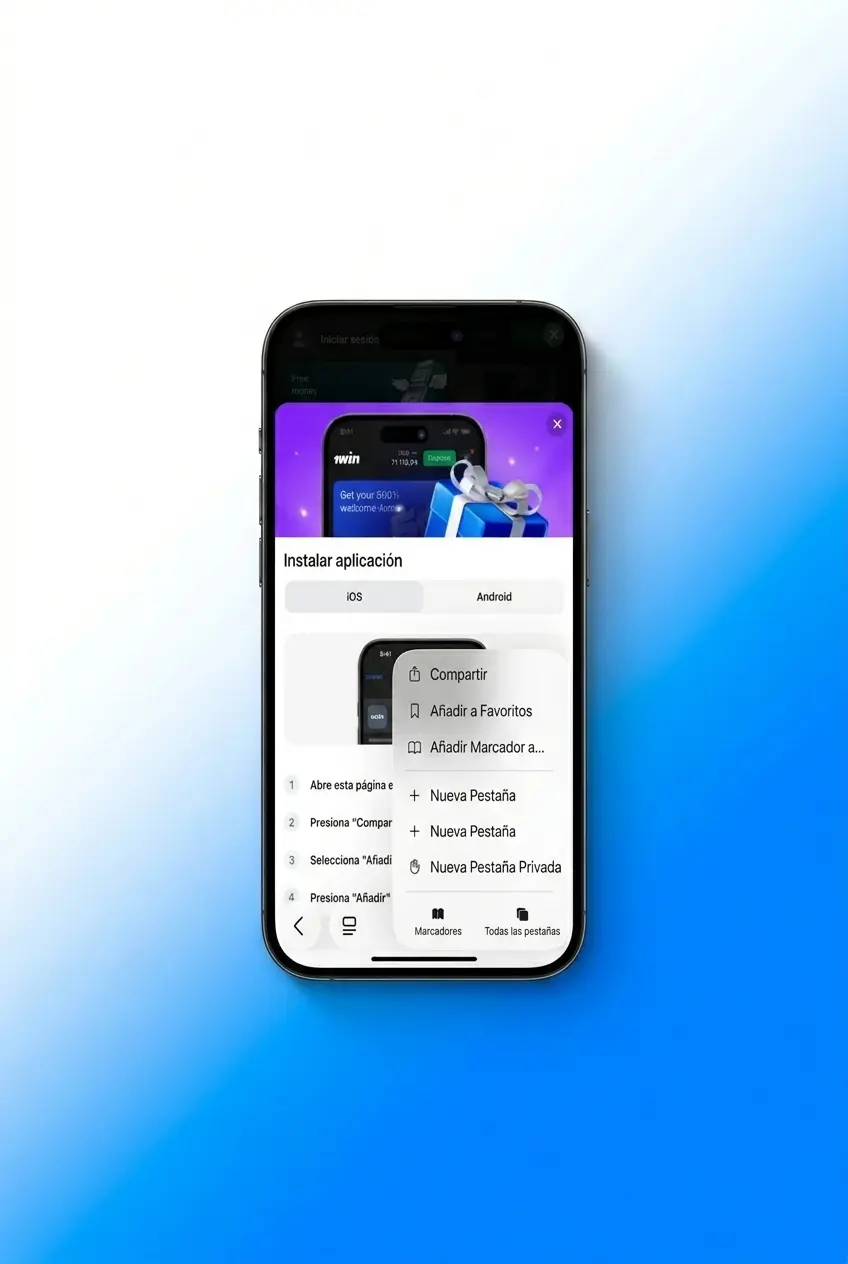 Cómo descargar e instalar la app de 1win para iOS